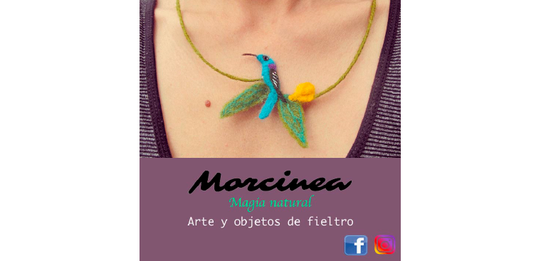 Logo Morcinea, Magia Natural, Arte y objetos de fieltro